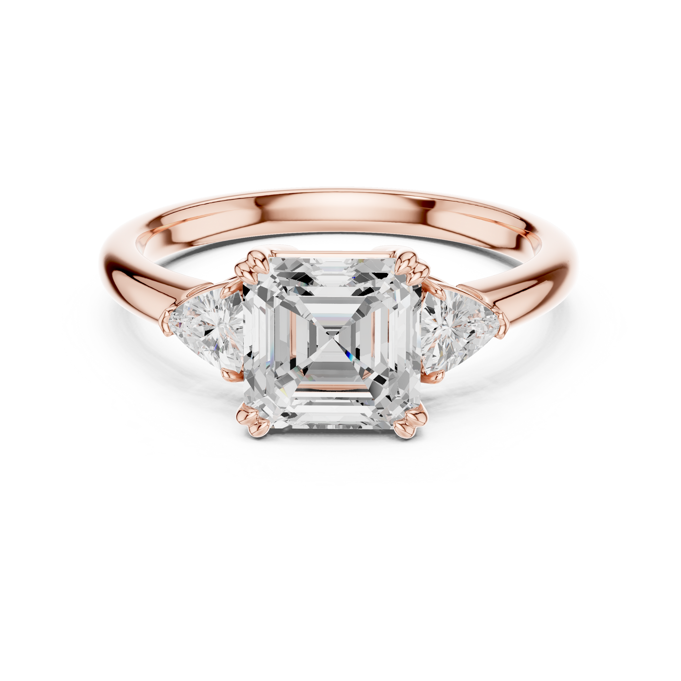 Asscher Solitaire Ring
