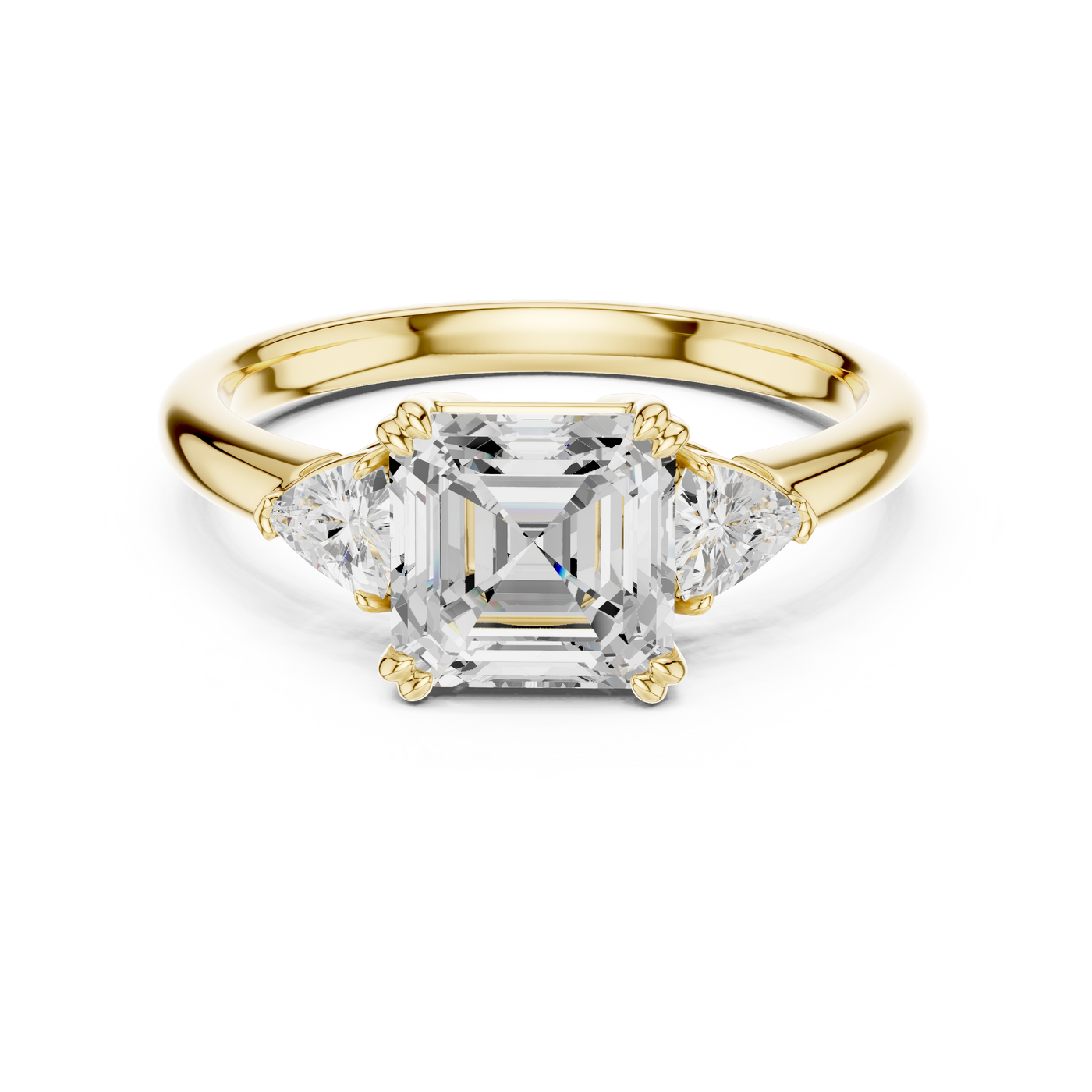Asscher Solitaire Ring