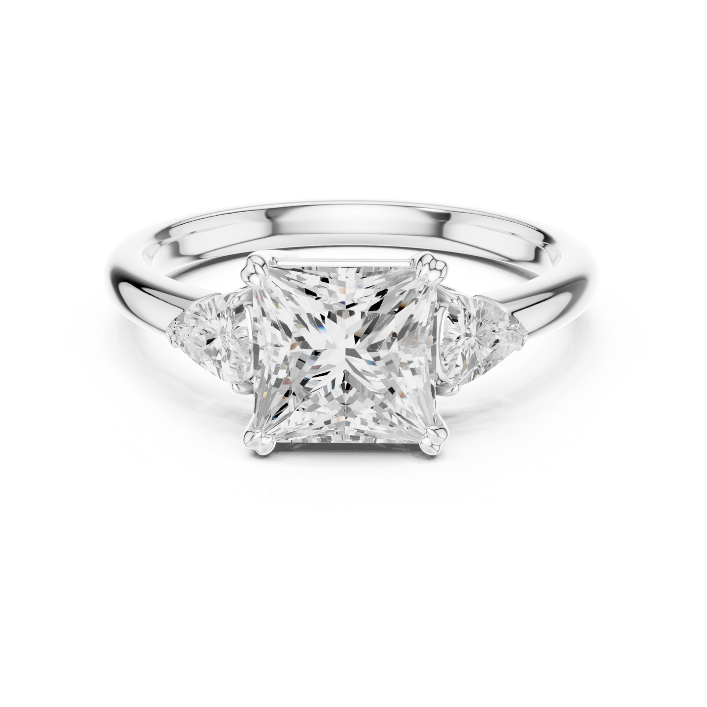 Princess Solitaire Ring