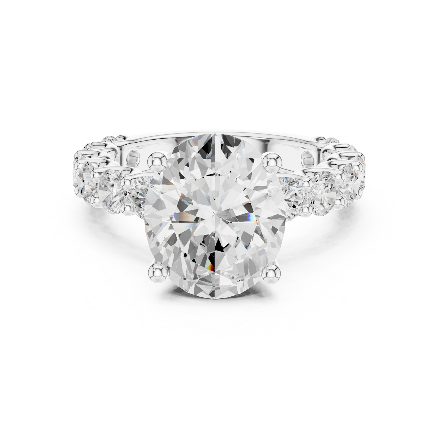 Oval Pavé Ring