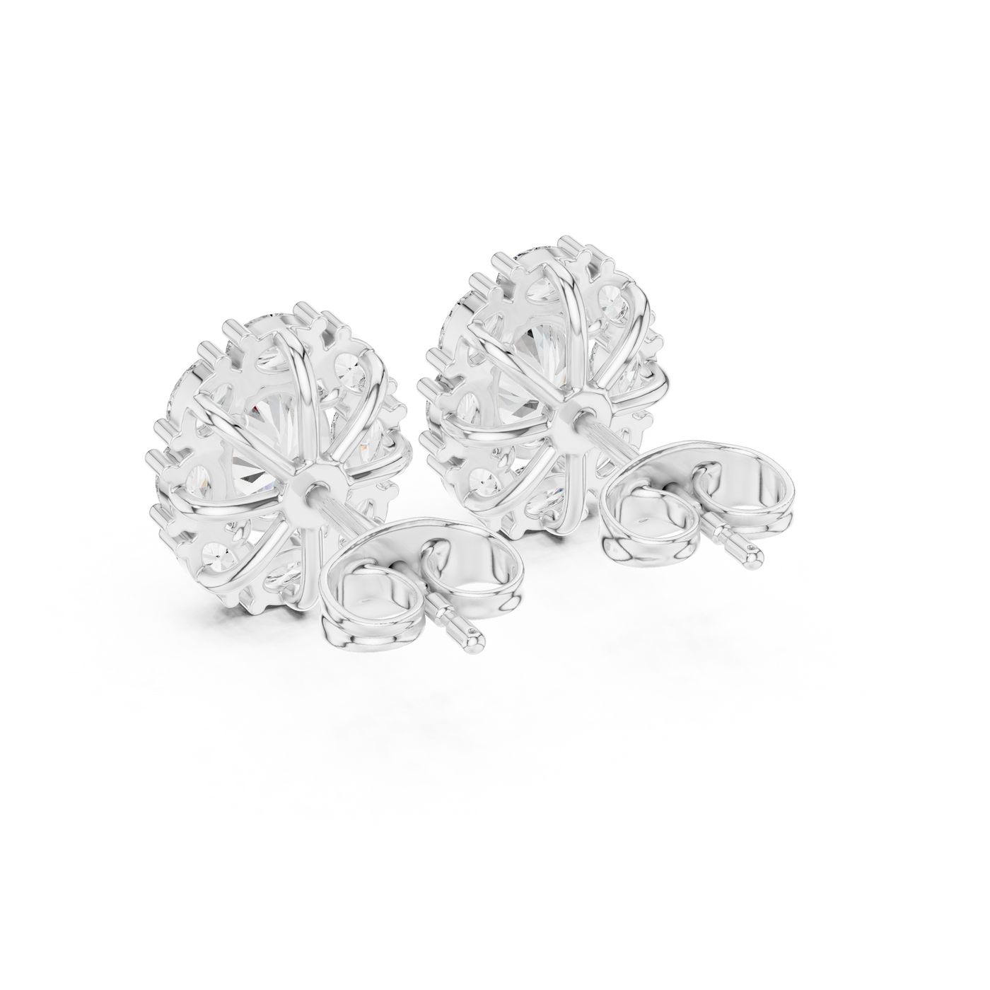 Floral Diamond Stud
