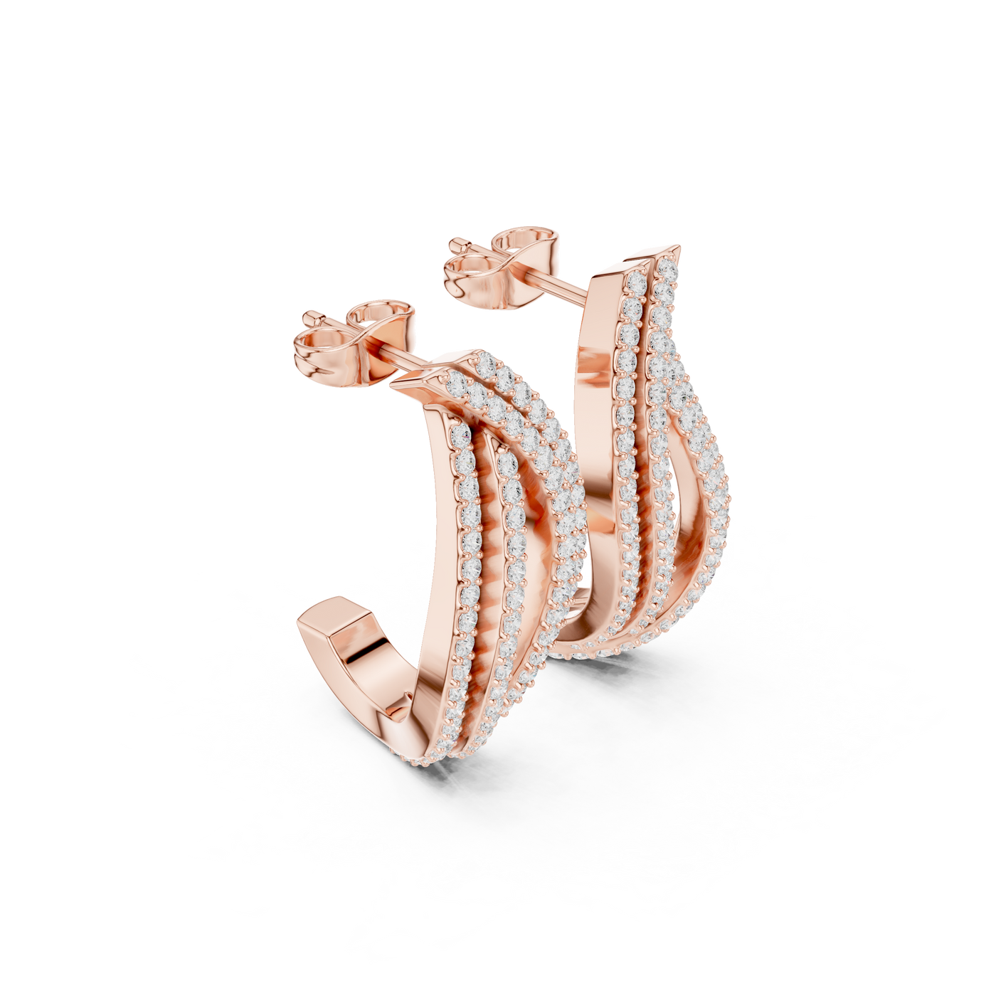 Curved Drop Earrings