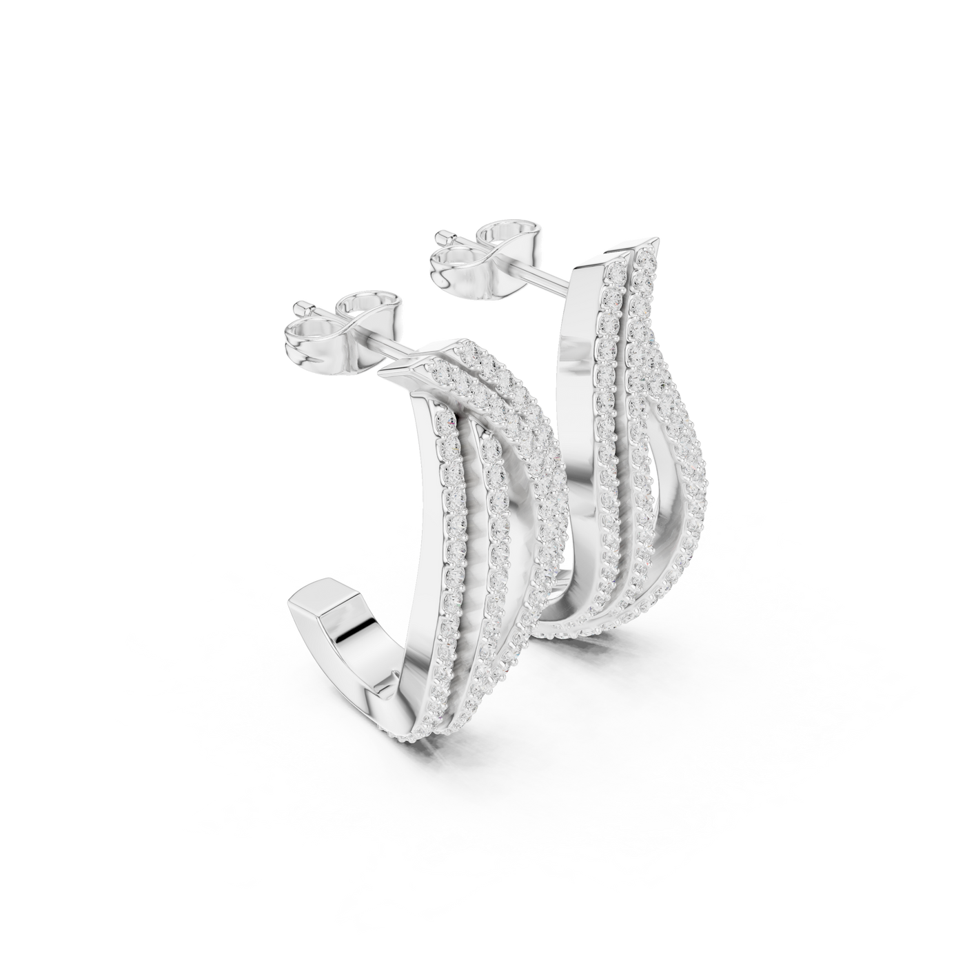 Curved Drop Earrings