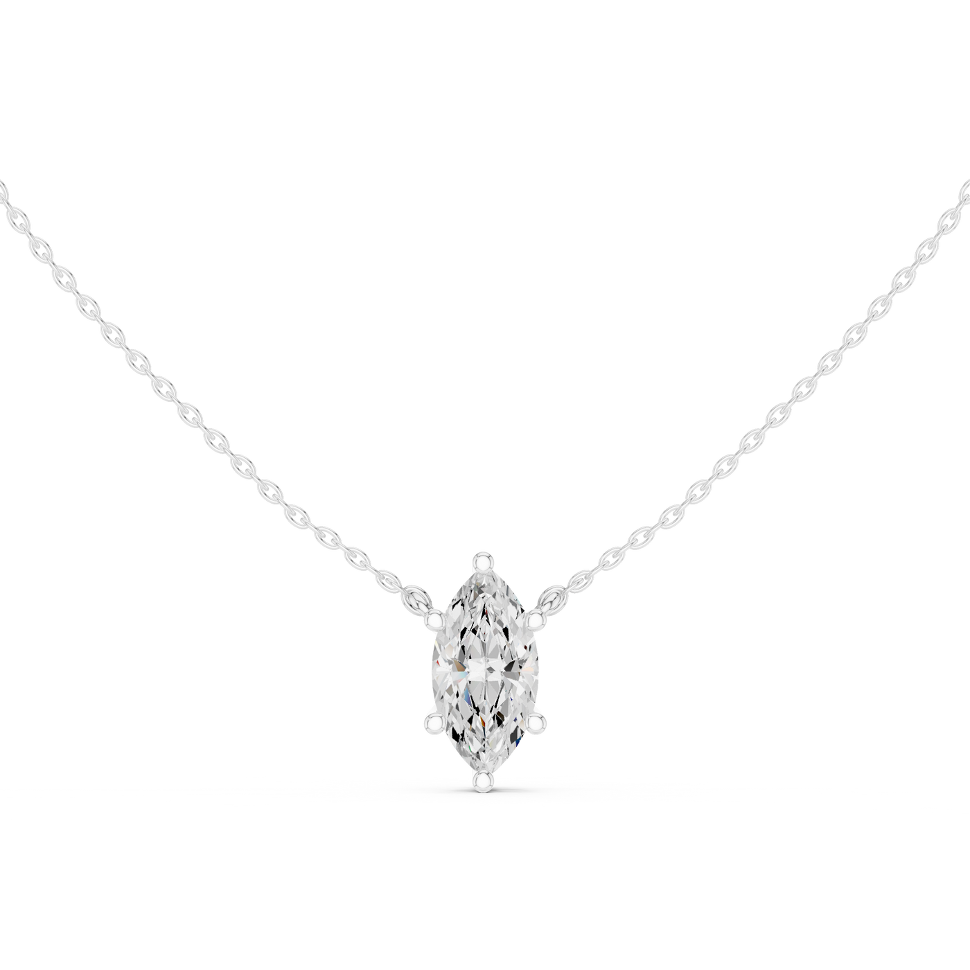 Marquise Solitaire Pendant