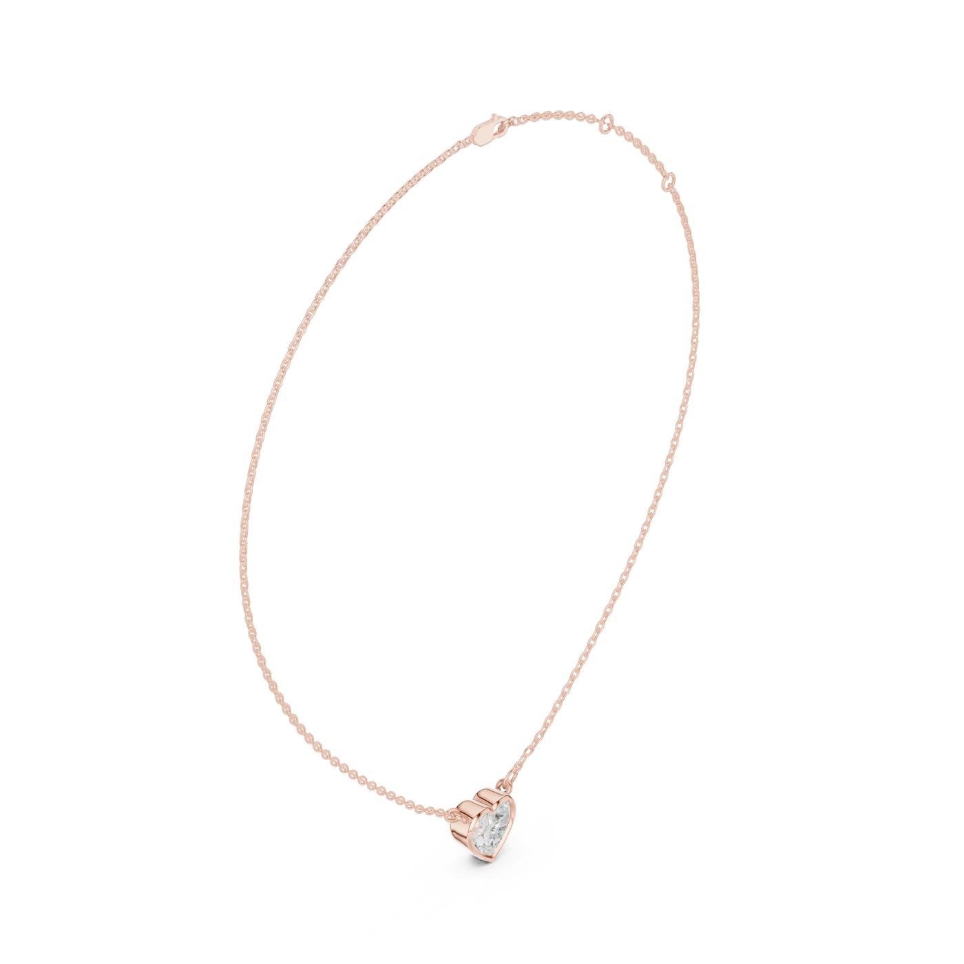 Heart Solitaire Pendant