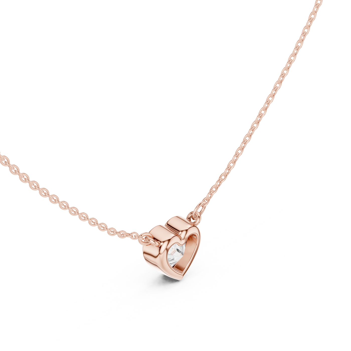 Heart Solitaire Pendant
