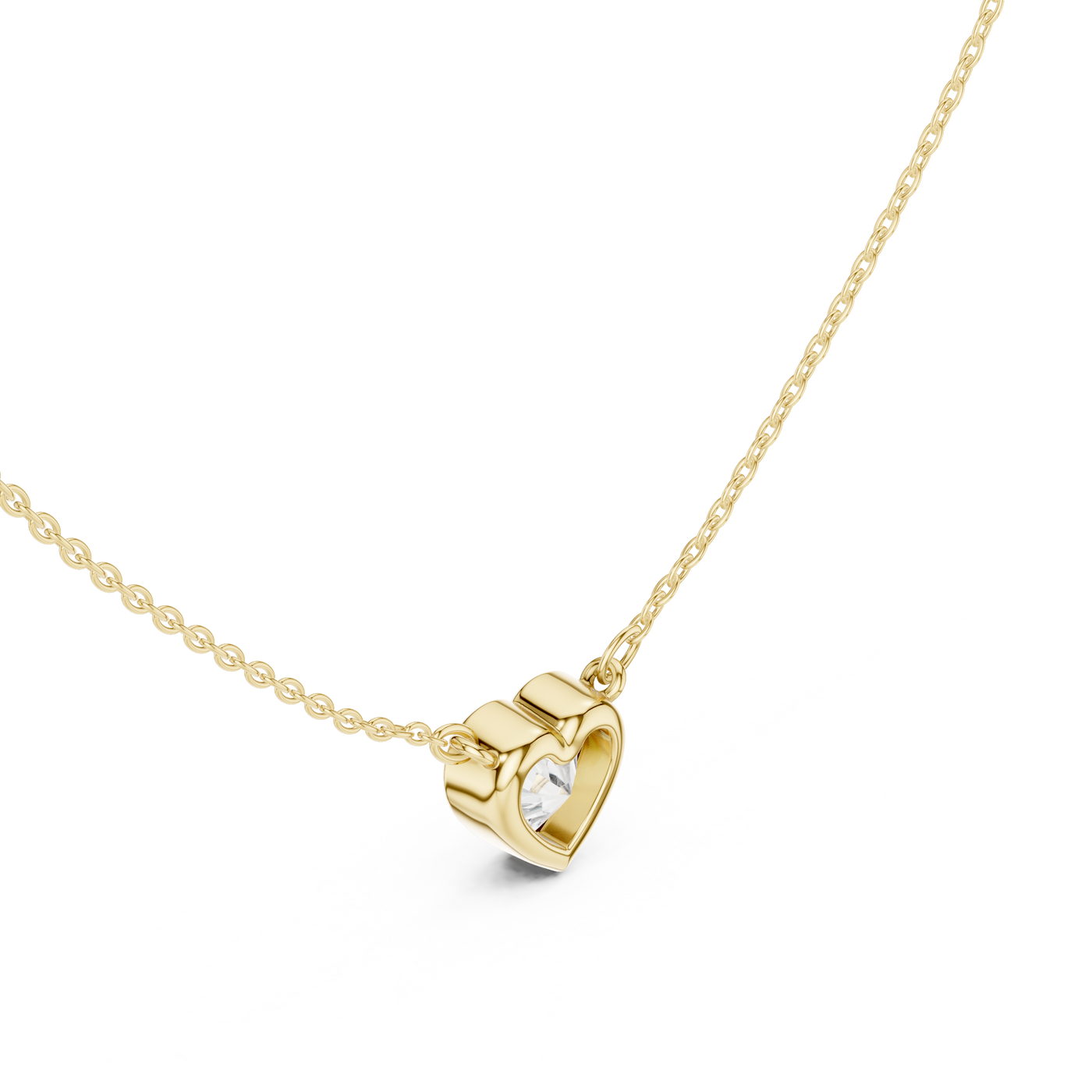 Heart Solitaire Pendant