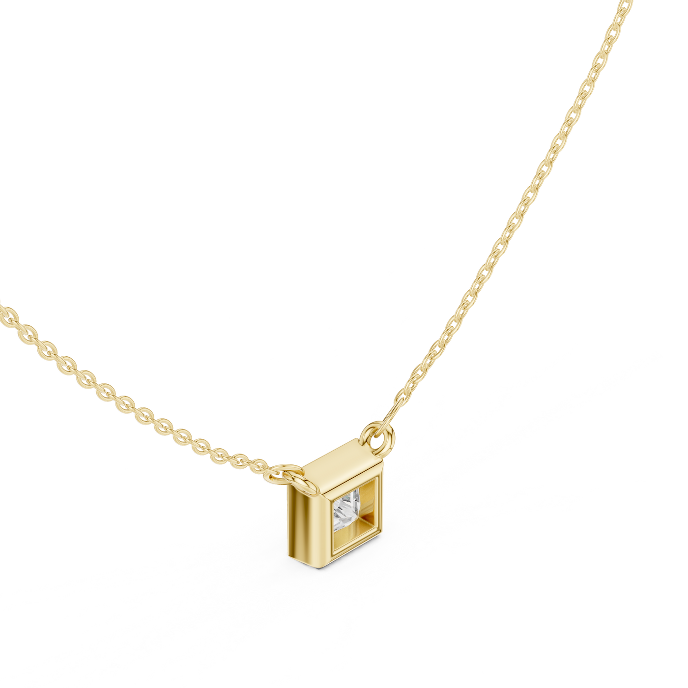 Princess Bezel Pendant