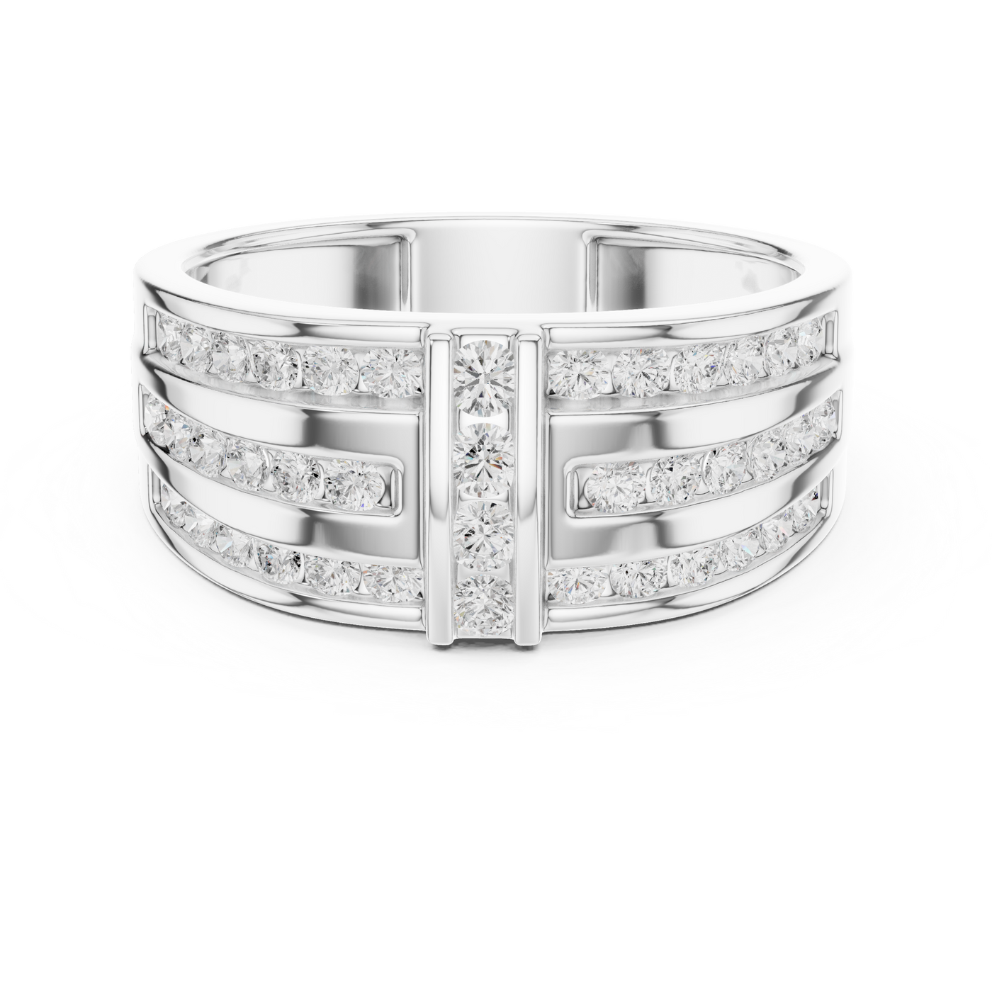 Bold Pavé Men'S Ring