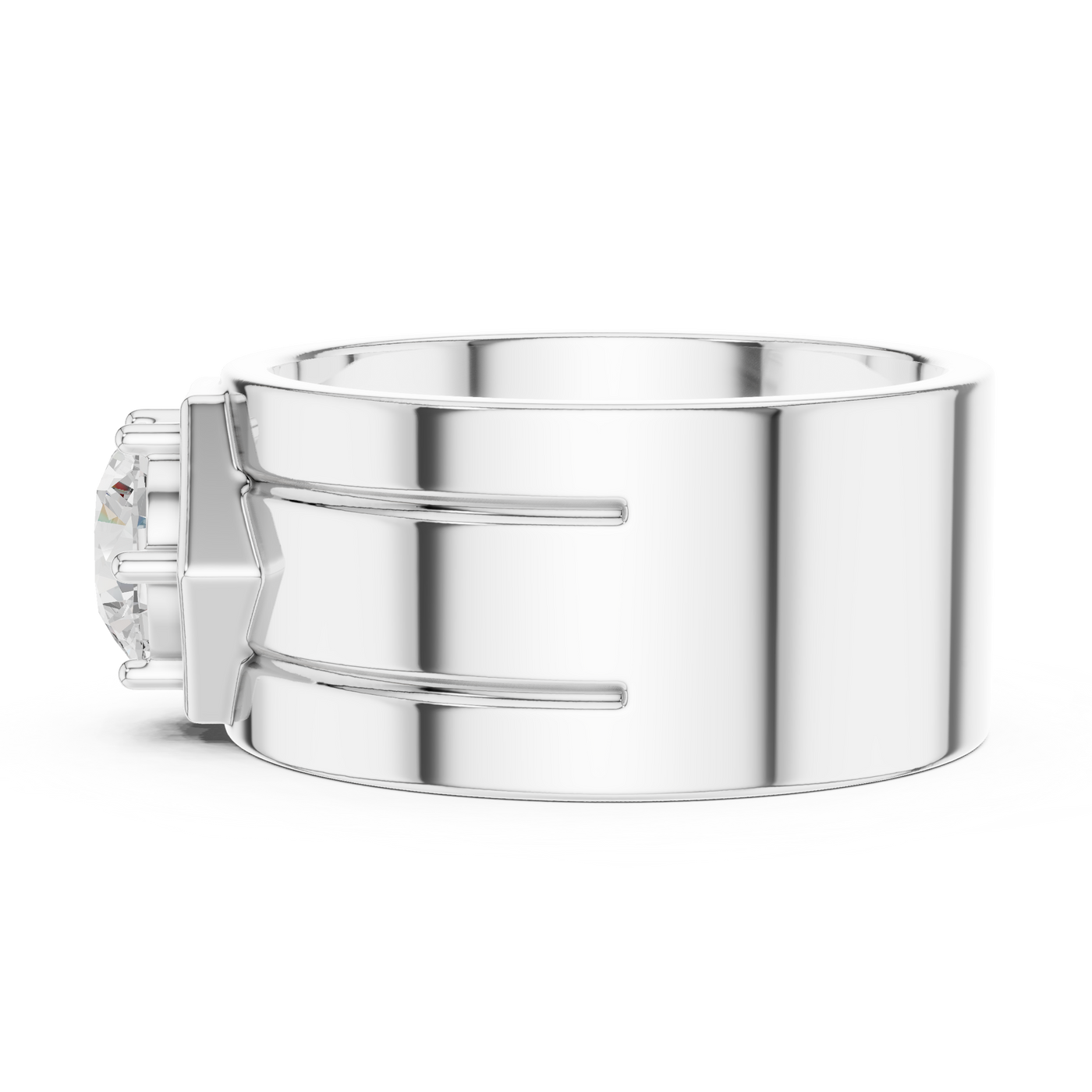 Men'S Solitaire Ring