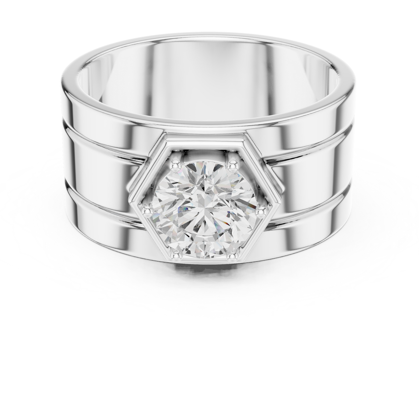 Men'S Solitaire Ring