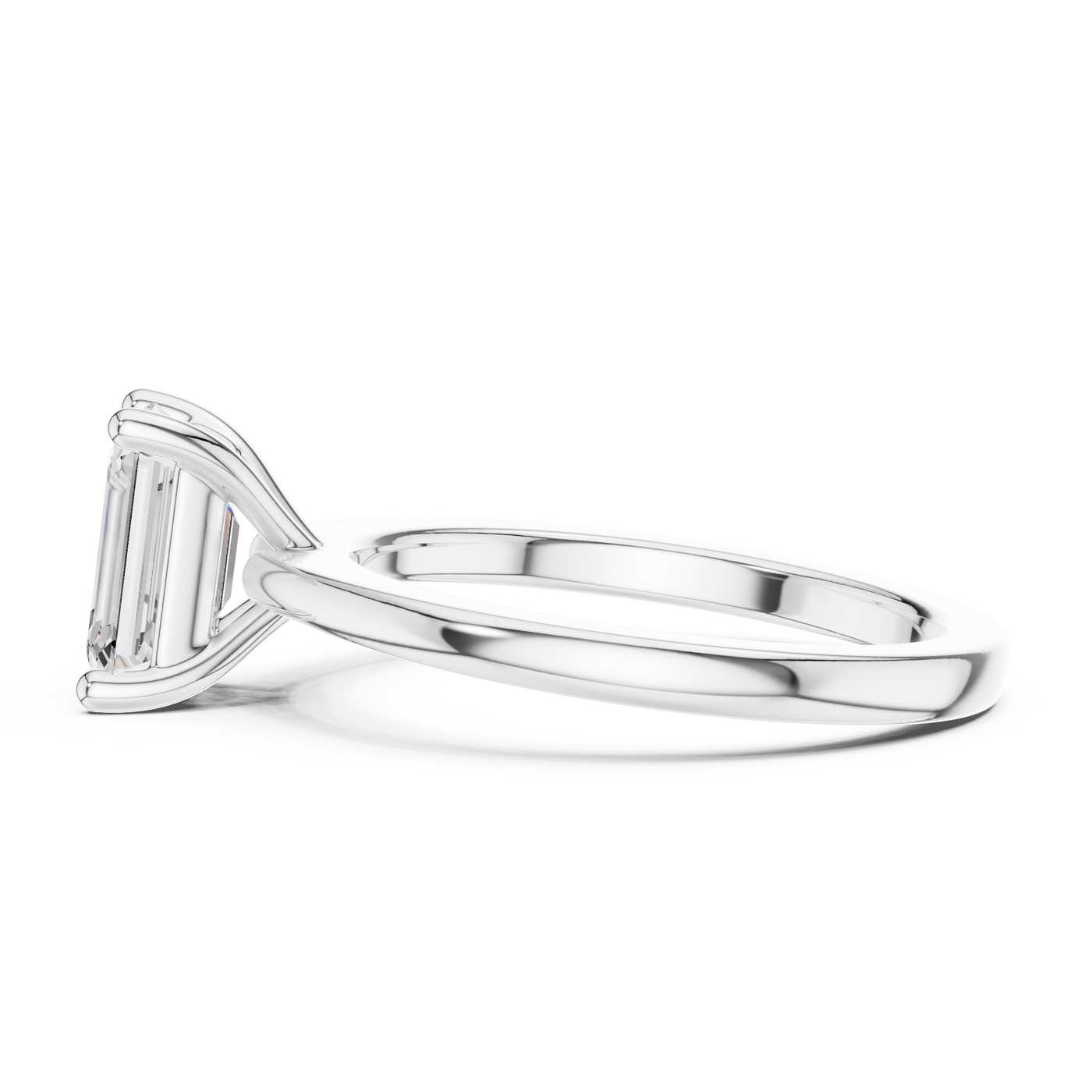 Classic Emerald Solitaire Ring