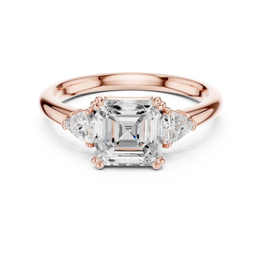 Asscher Solitaire Ring
