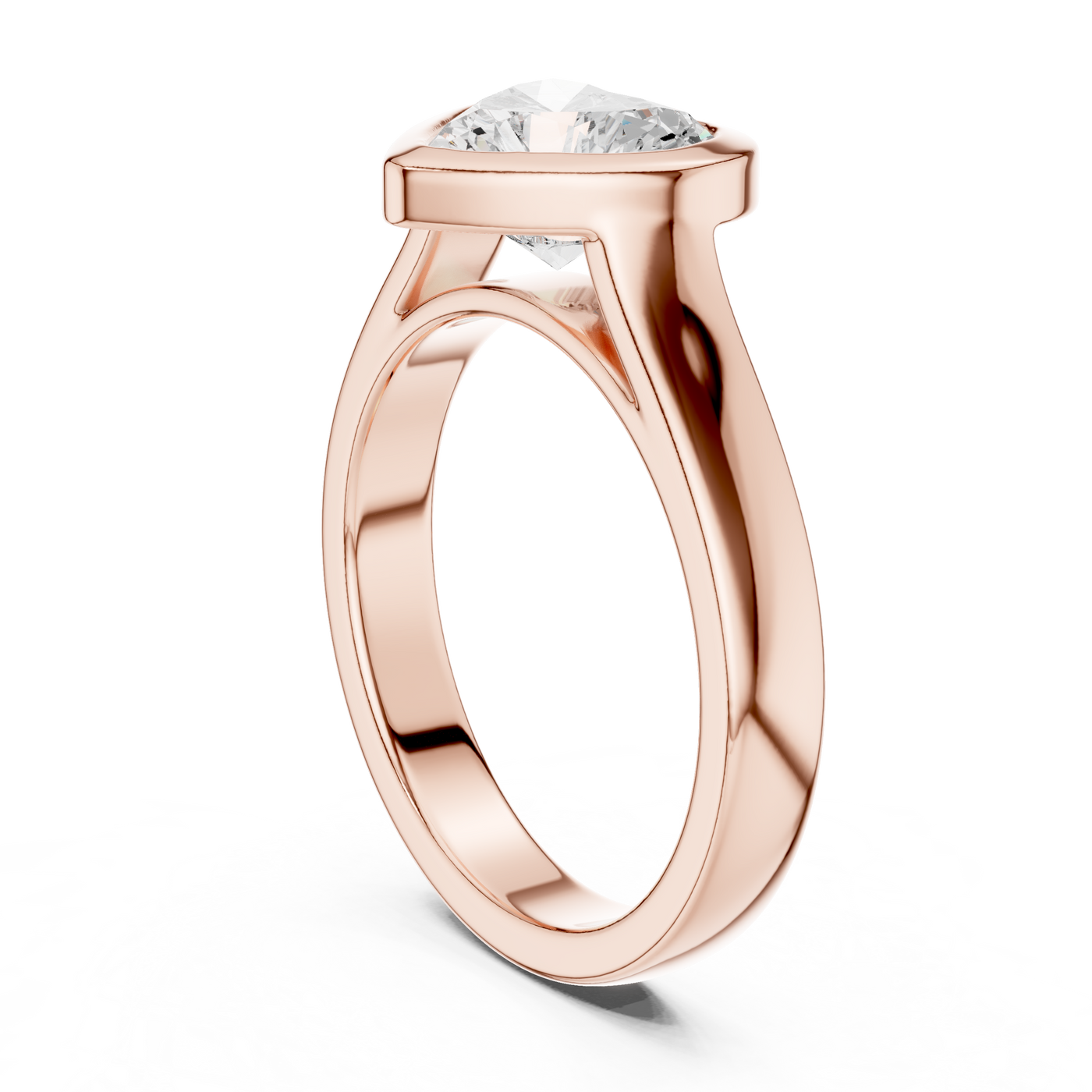 Heart Solitaire Ring