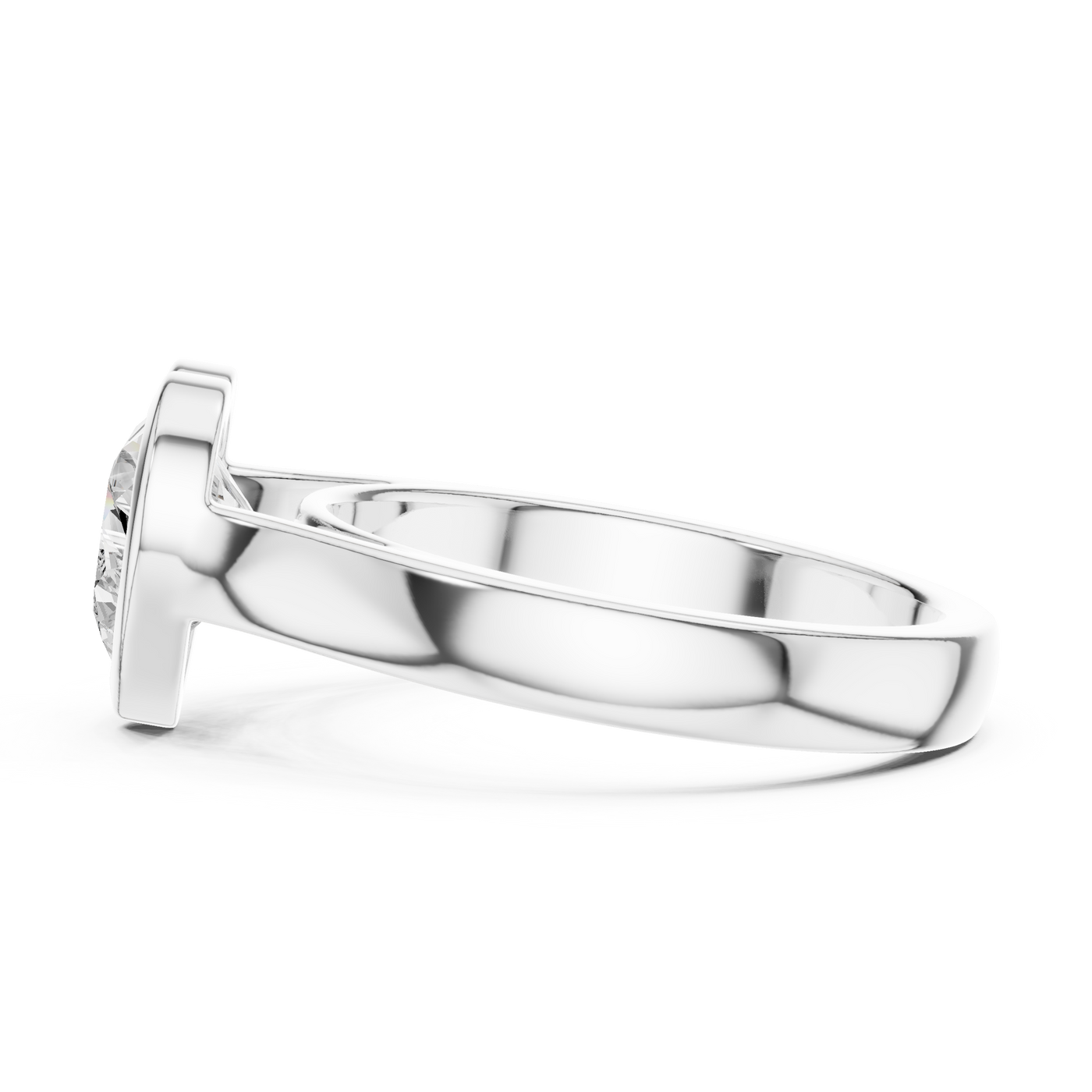 Heart Solitaire Ring