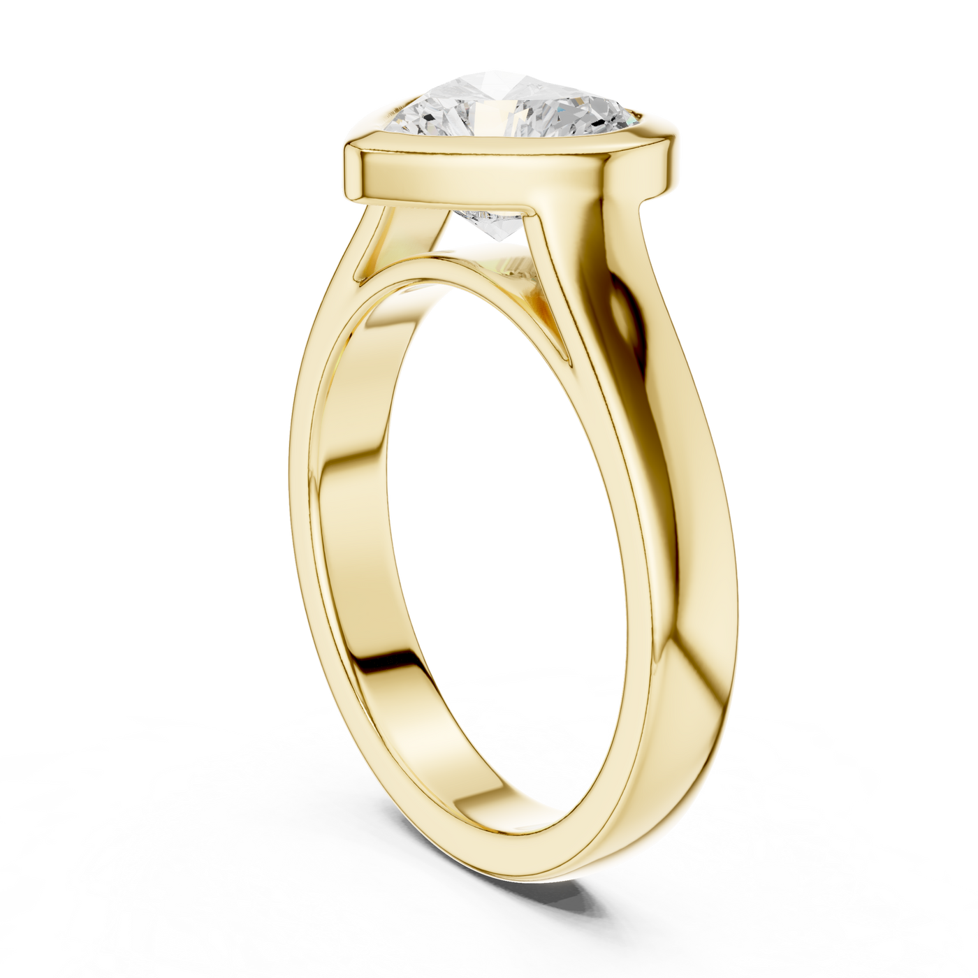 Heart Solitaire Ring