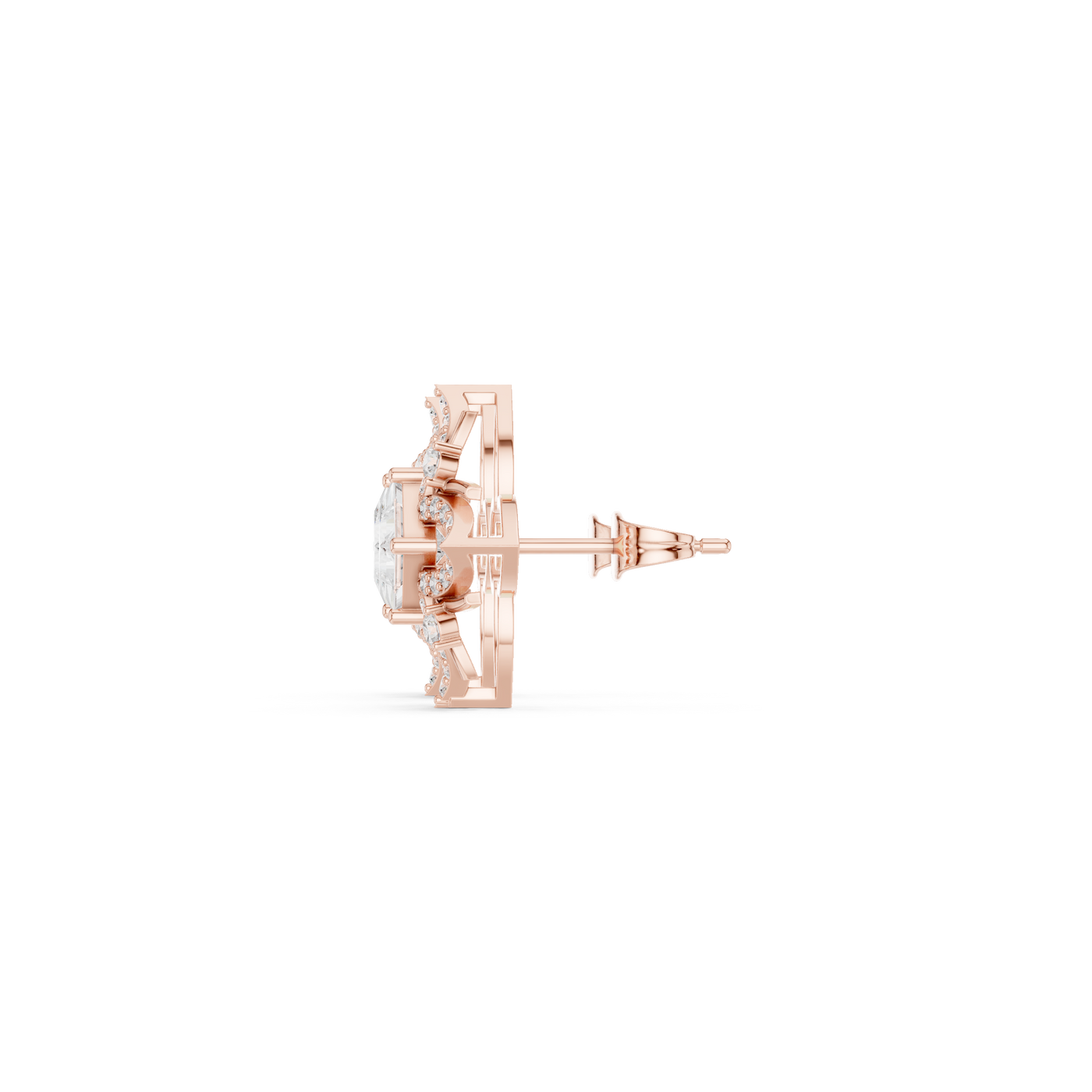 Geometric Flower Stud