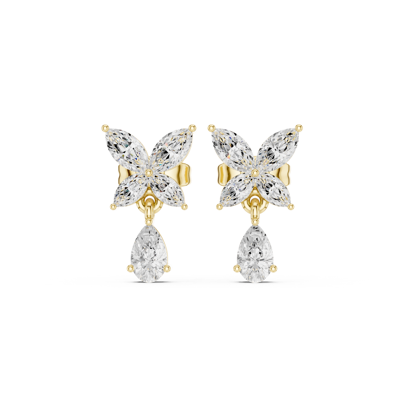 Butterfly Drop Earrings