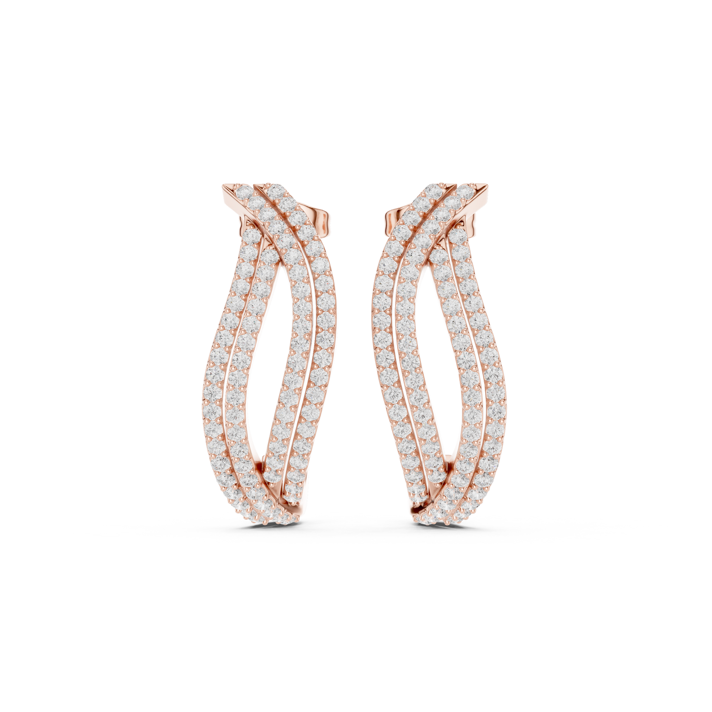Curved Drop Earrings