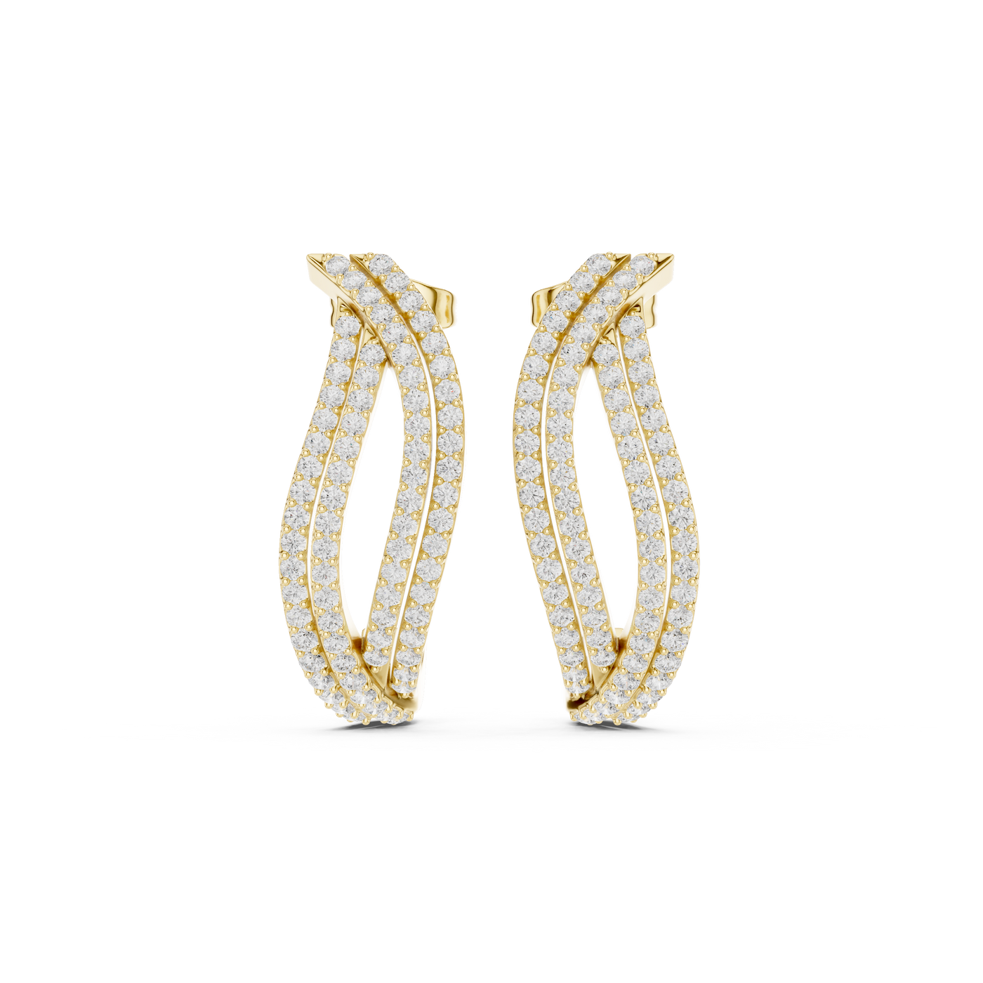 Curved Drop Earrings