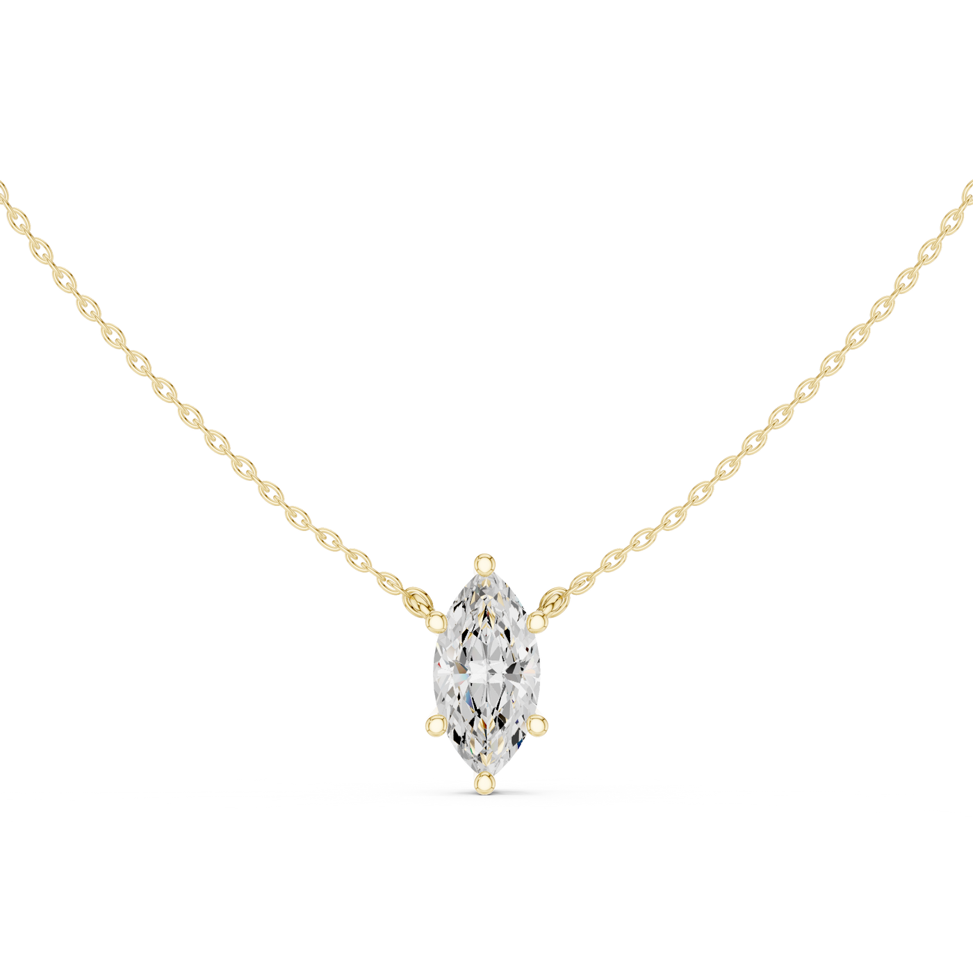 Marquise Solitaire Pendant