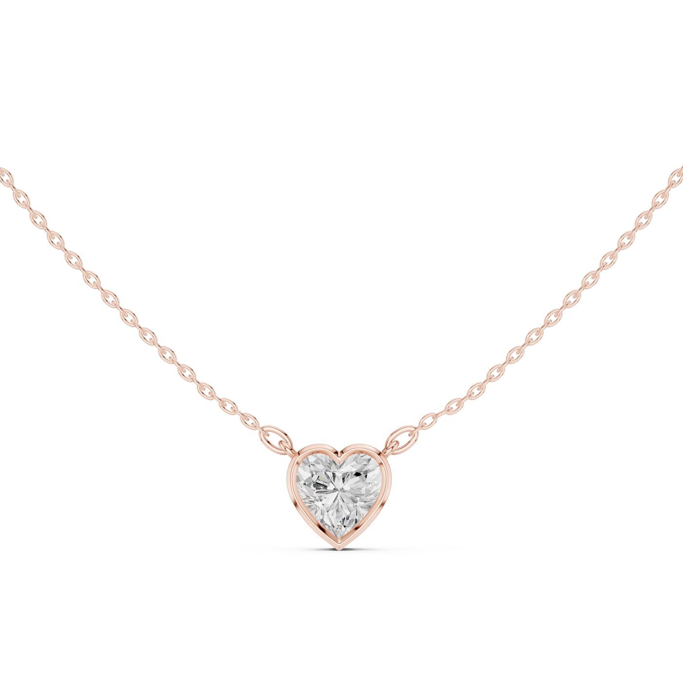 Heart Solitaire Pendant
