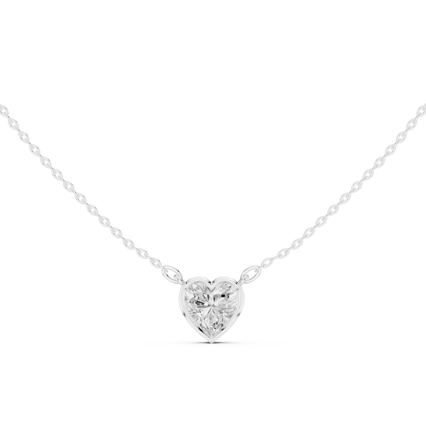 Heart Solitaire Pendant