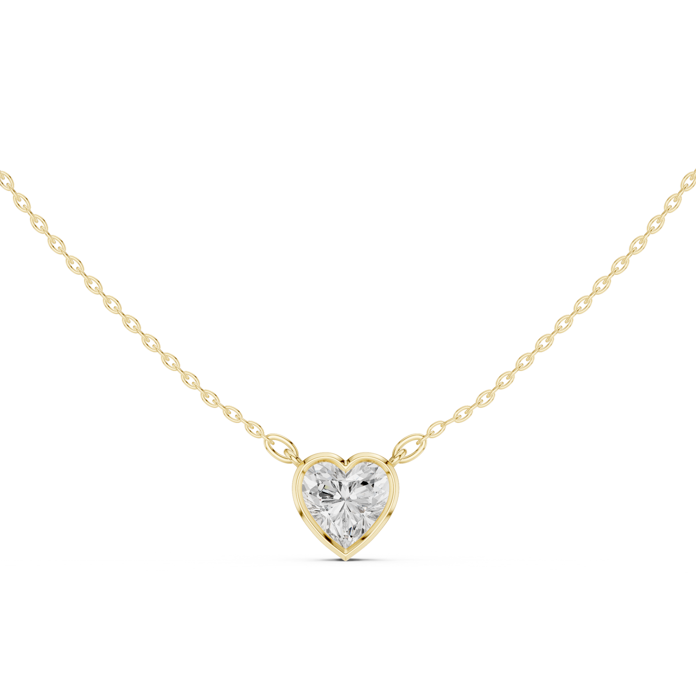 Heart Solitaire Pendant