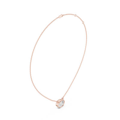 Oval Solitaire Pendant