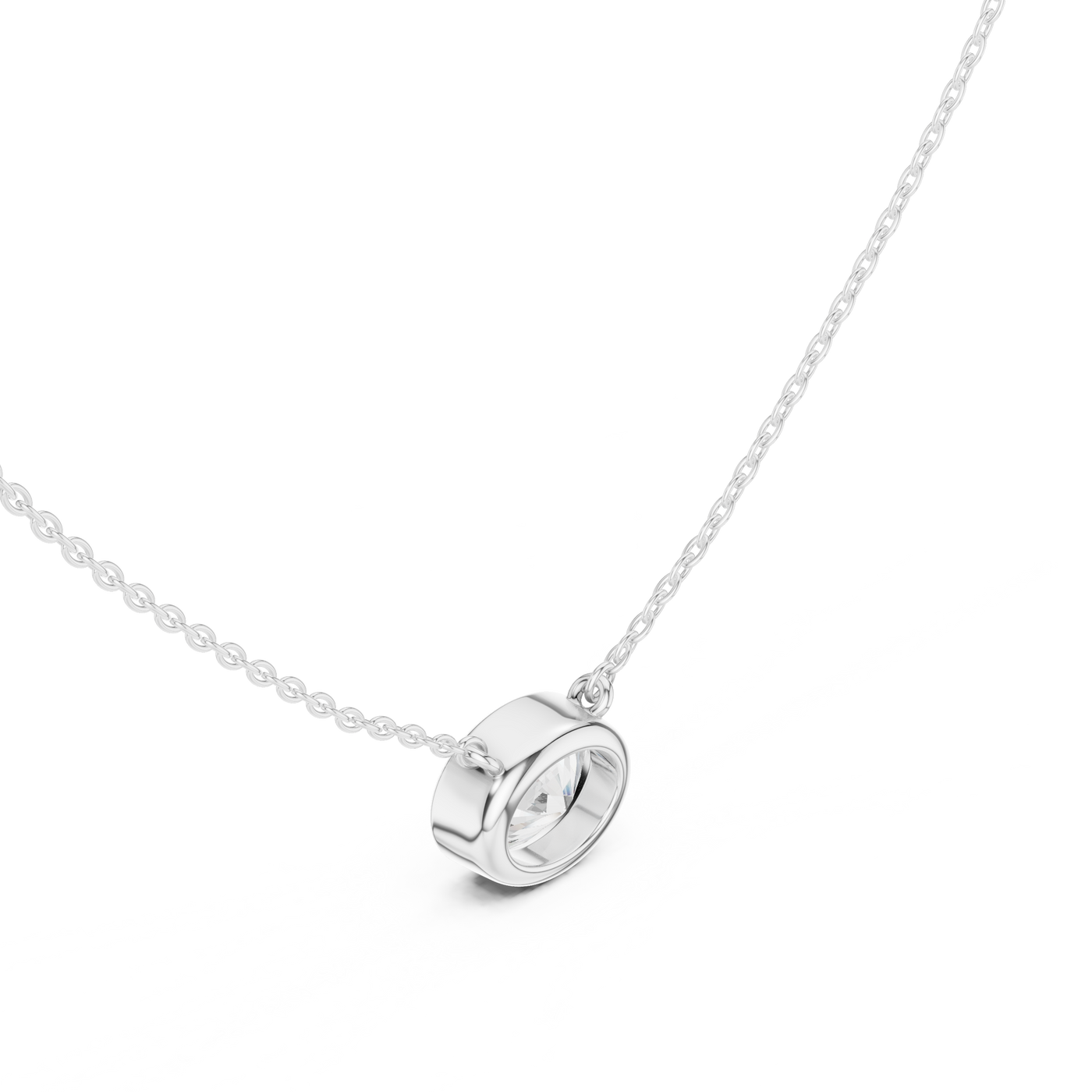 Oval Solitaire Pendant