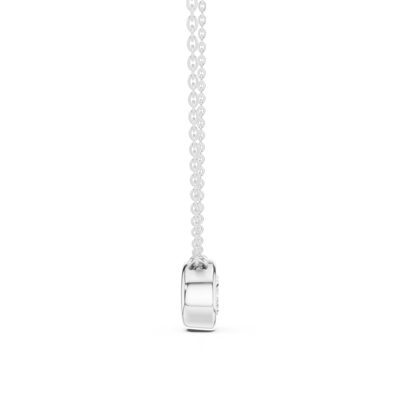 Oval Solitaire Pendant