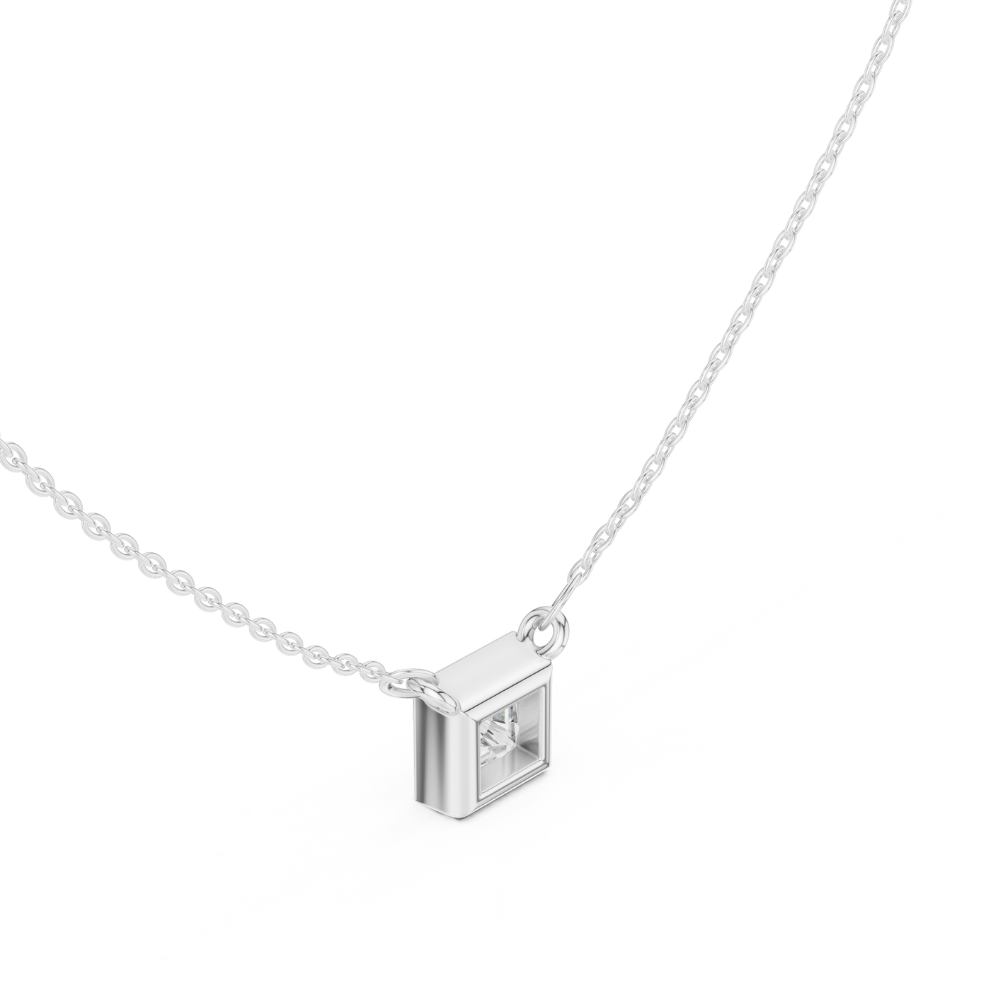 Princess Bezel Pendant