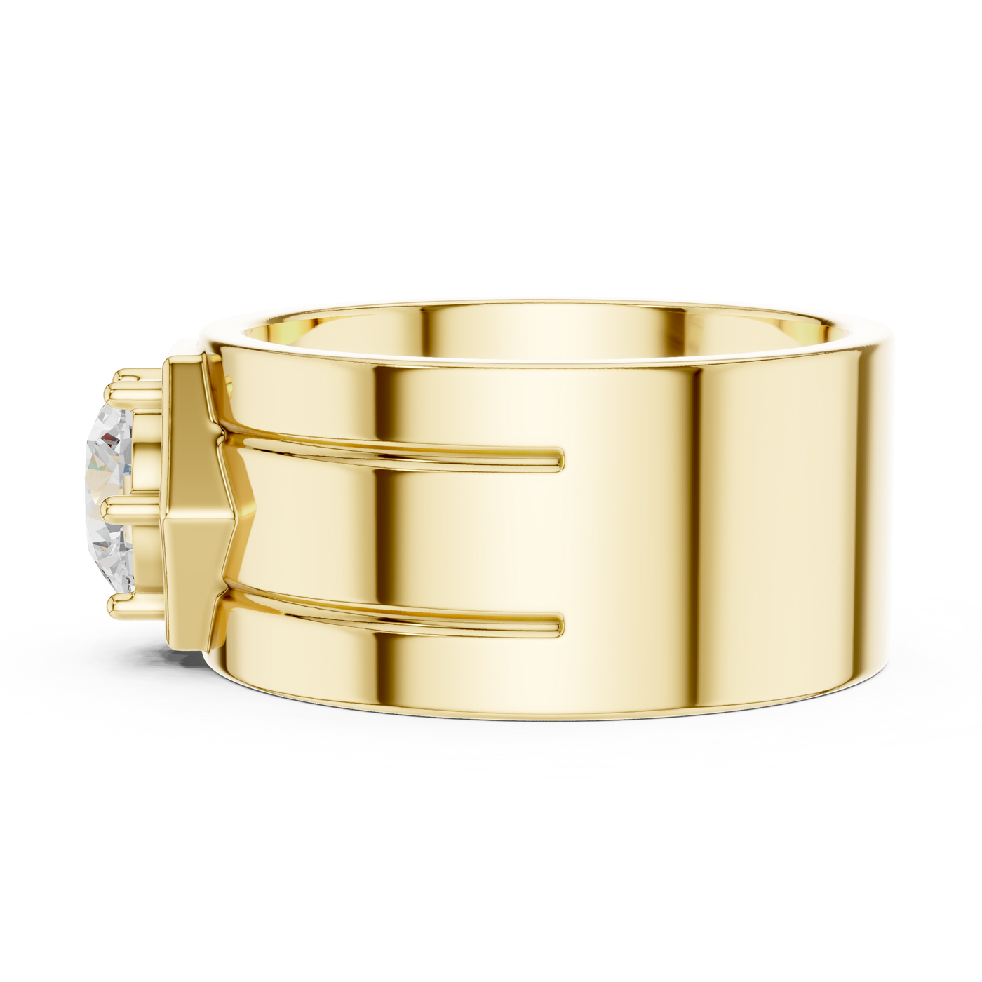 Men'S Solitaire Ring