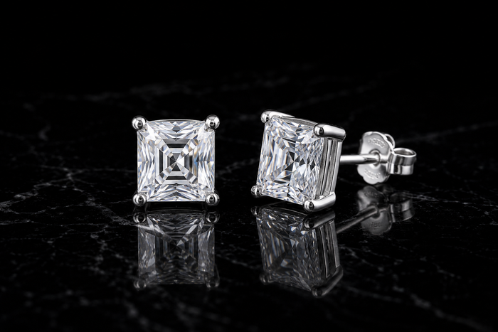 Silver + Moissanite