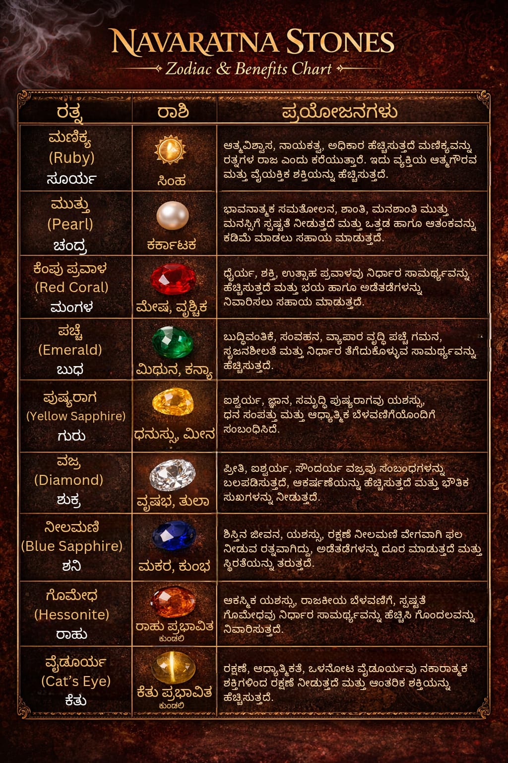 Zodiac & Gemstone